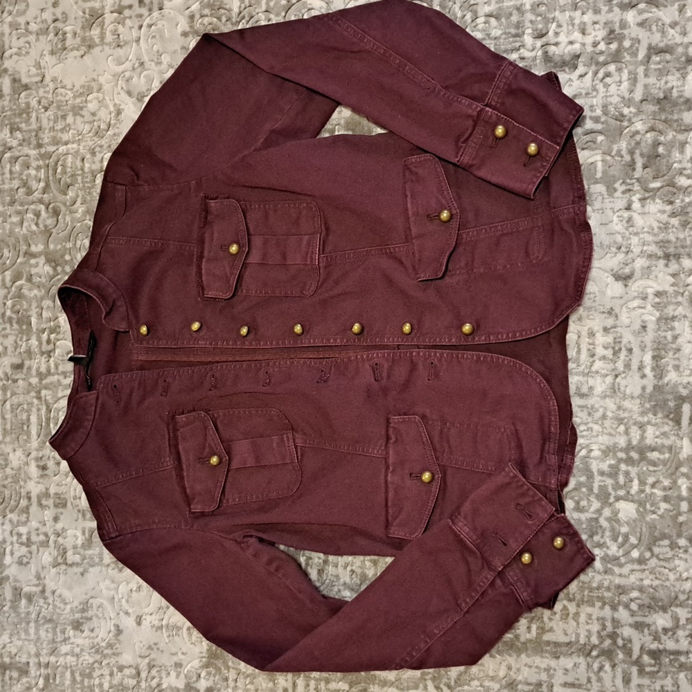 WHBM | Plum Military Jacket